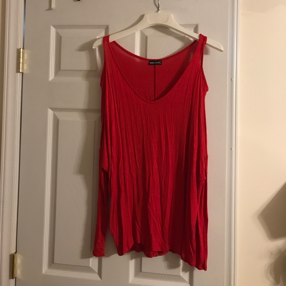 Cold shoulder blouse