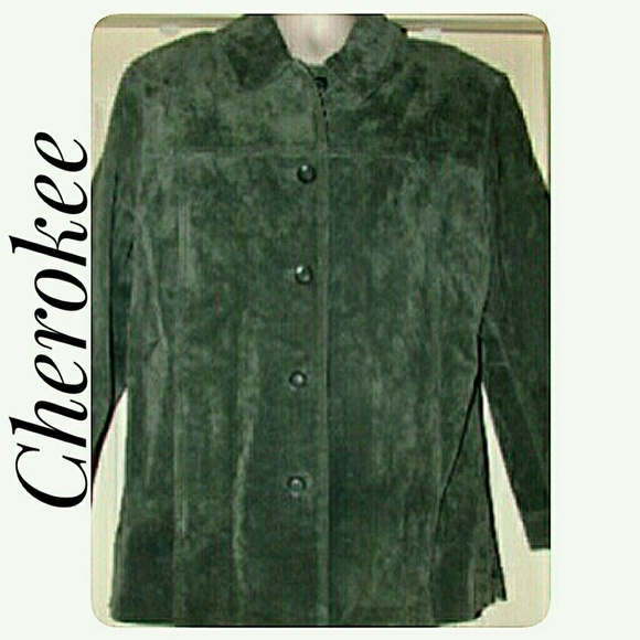Cherokee Jackets & Blazers - Cherokee Washable Suede Jacket Women's 12 Cherokee Jackets & Blazers - Cherokee Washable Suede Jacket Women's 12