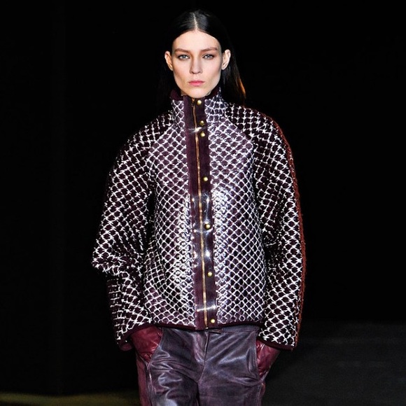 Alexander Wang Runway Jacket Wool Laminated Bomber - Picture 5 of 16