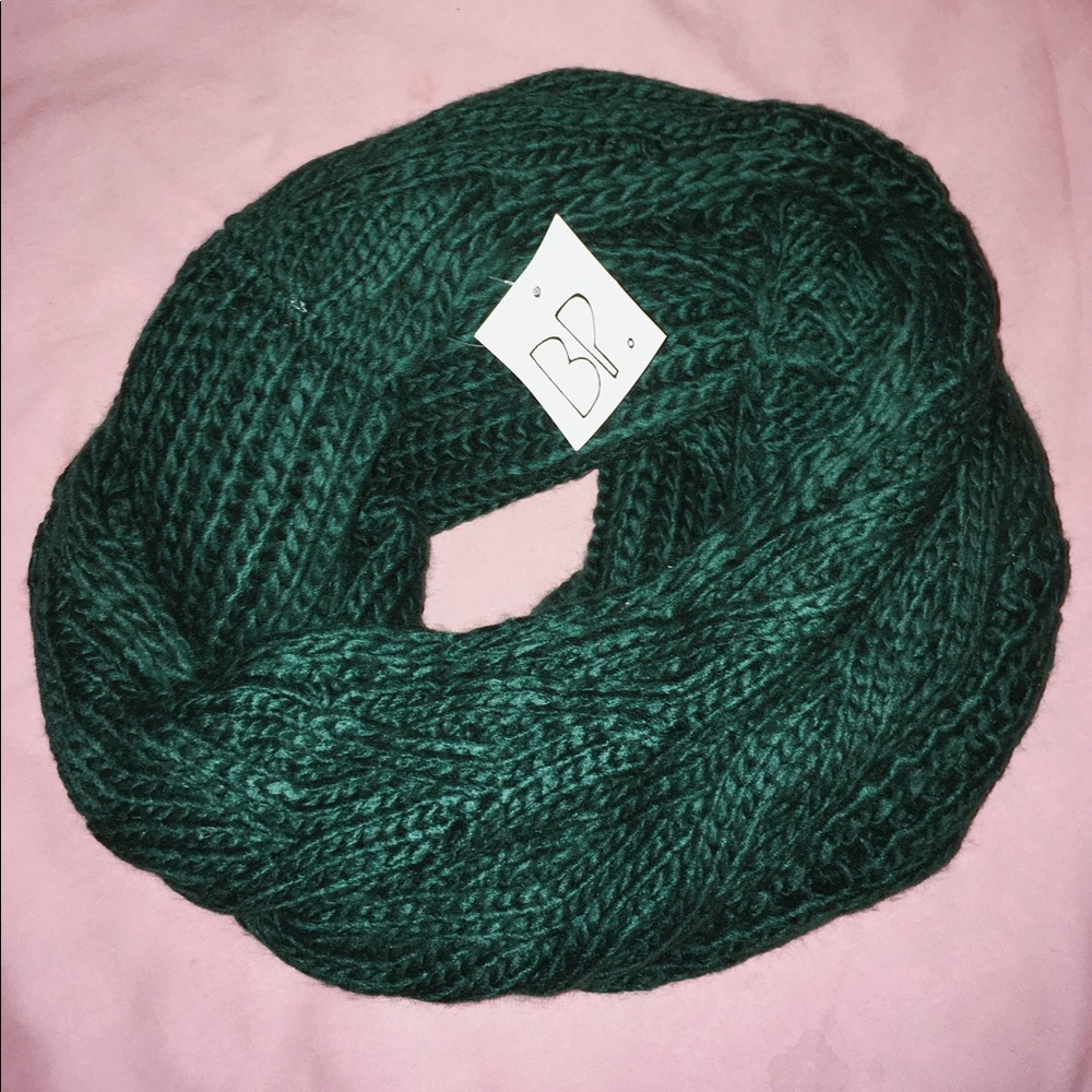 BP Green Knitted Infinity Scarf