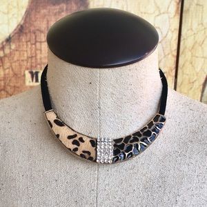 Cheetah print necklace