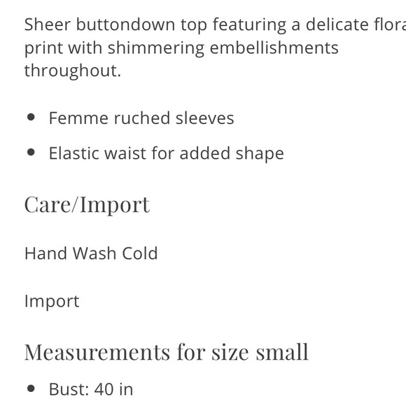 Free people buttercup embellished button down top - Picture 4 of 8