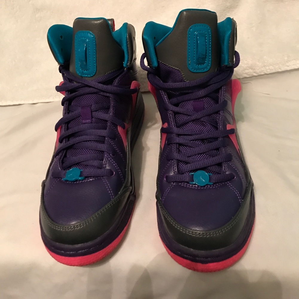 Air Jordan purple and pink