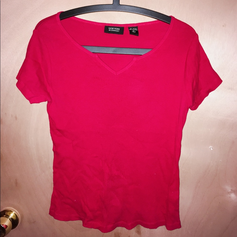 New York & Company Red Blouse / tshirt