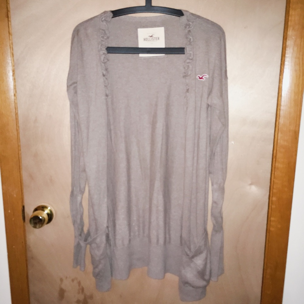 Hollister Brown Cardigan