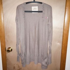 Hollister Brown Cardigan