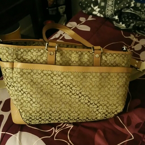 Coach Signature Multi-function Diaper Bag - Picture 2 of 5