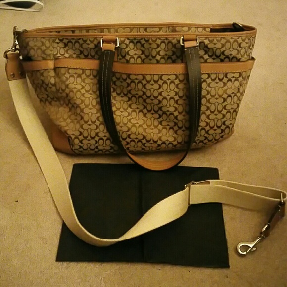 Coach Signature Multi-function Diaper Bag - Picture 4 of 5