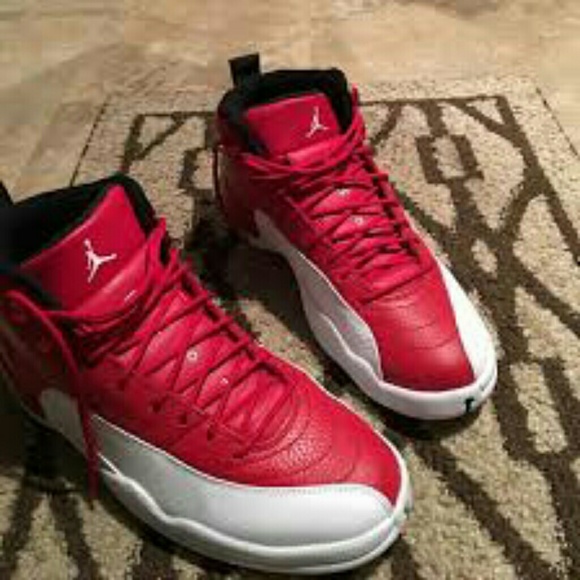 All red Jordan Retro 12's - Picture 2 of 3