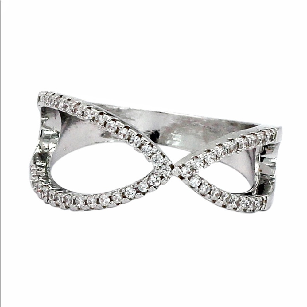 Fashion Cross Crystal Ring