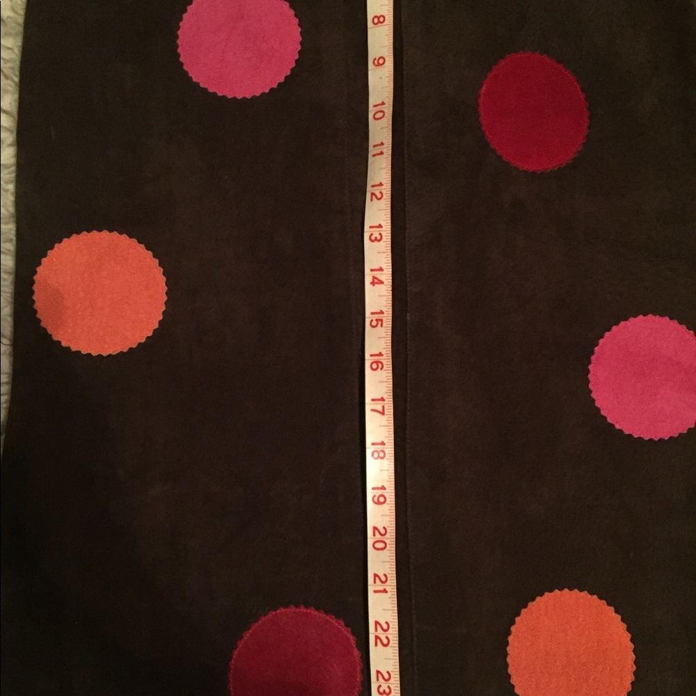William B Rare brown suede skirt multi patchs BNWT - Picture 7 of 8