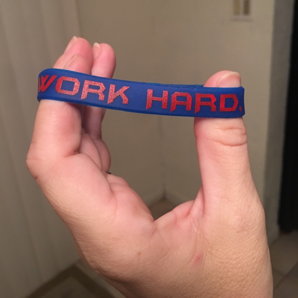 Work Hard Dream Big bracelet, NEW