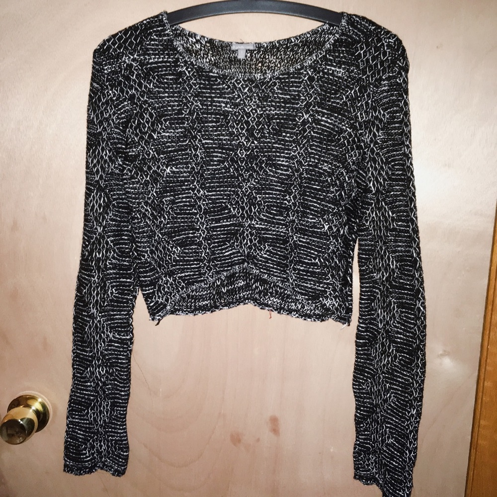 Charlotte Russe Cropped Longsleeve