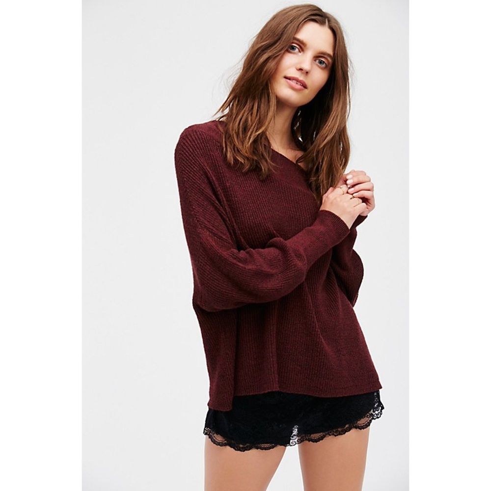FREE PEOPLE off the shoulder sweater - Picture 3 of 6