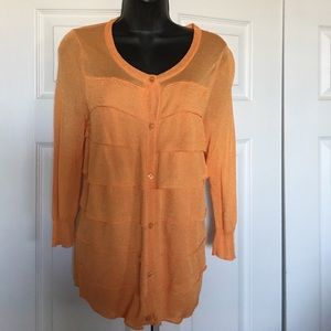 Talbots Tangerine Lightweight Sweater