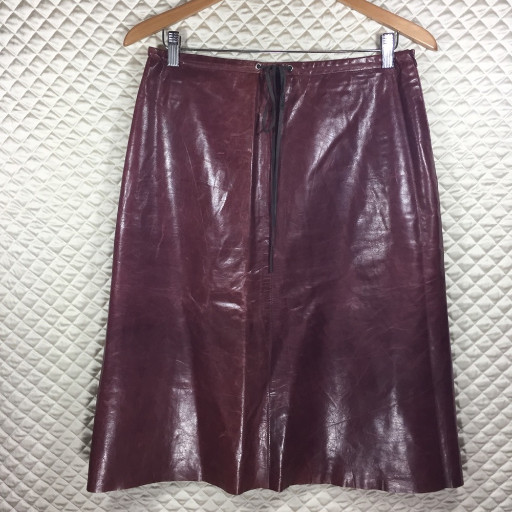 NWT A-Line Leather Skirt, Banana Republic, Size 8
