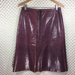 NWT A-Line Leather Skirt, Banana Republic, Size 8