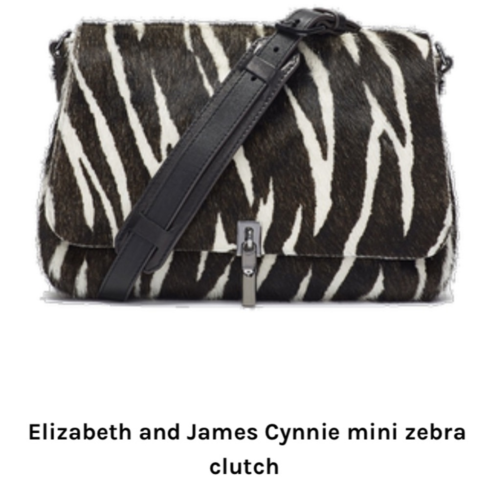 NWT - Elizabeth and James crossbody bag zebra