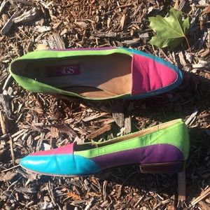 Vintage Color Block Shoes