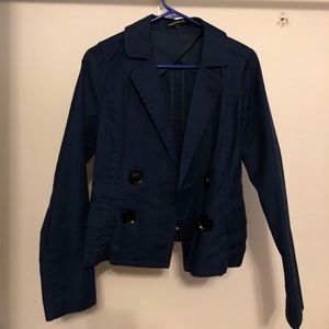 Express navy blue business jacket