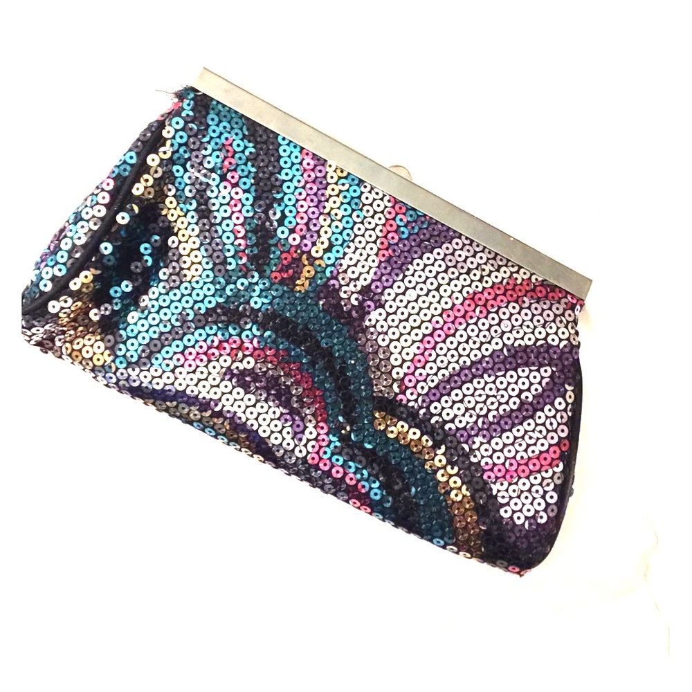 Multi colored Sequins purse!