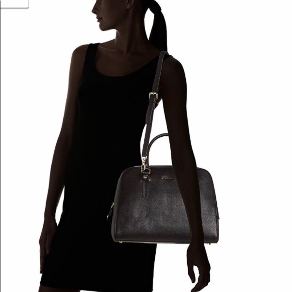 Furla Elena safiano leather satchel shoulder bag - Picture 6 of 6