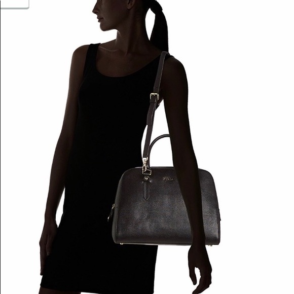 Furla Elena safiano leather satchel shoulder bag - Picture 6 of 6