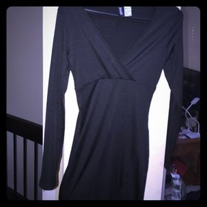 Black Tight mini Dress with slit up thigh