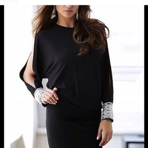 Long sleeve black dress
