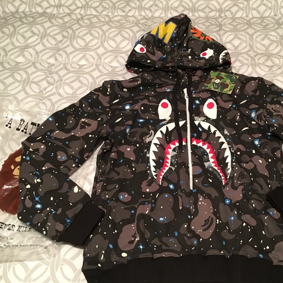 A Bathing Ape Other - A Bathing Ape Space Camo Zip Up Hoodie Large - New