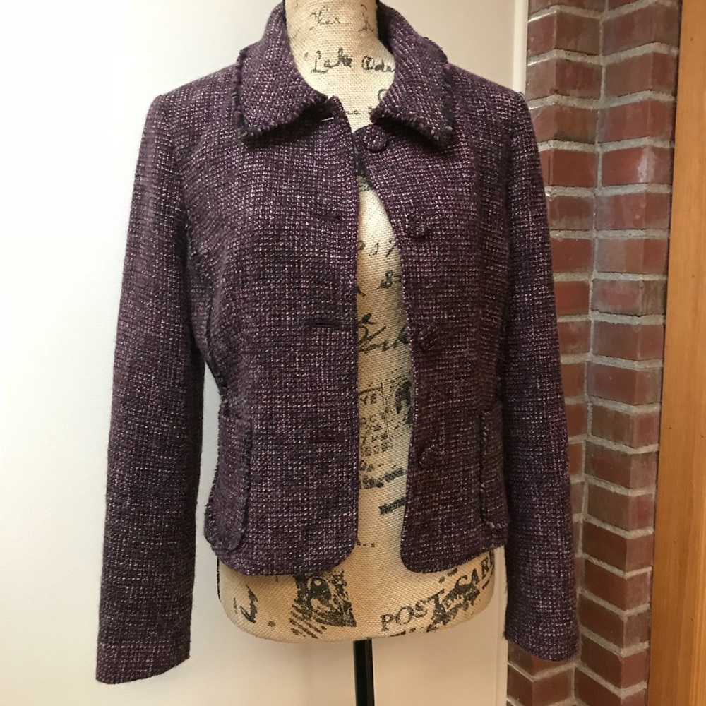 Ann Taylor tweed blazer