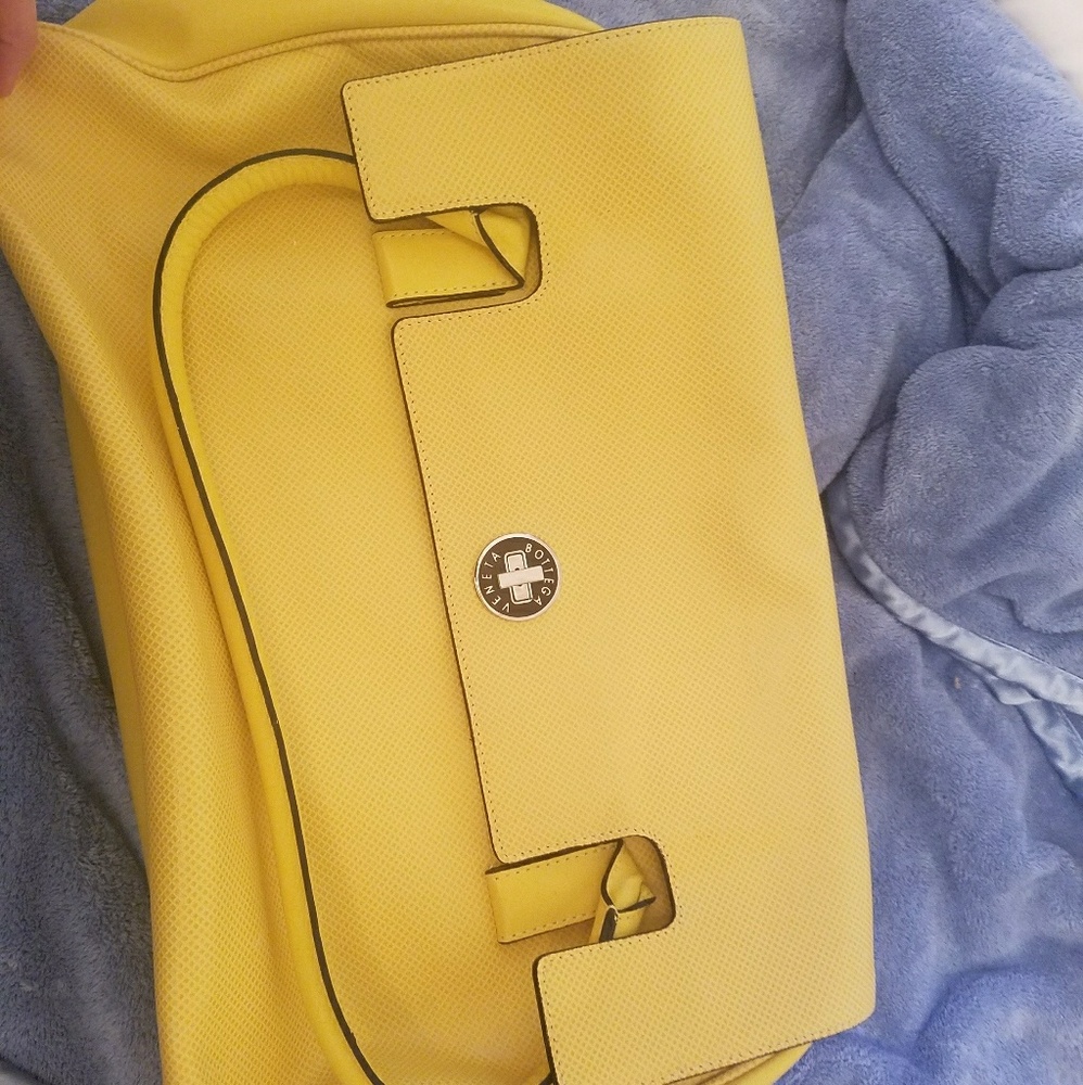 Yellow Bottega Venetta Bag