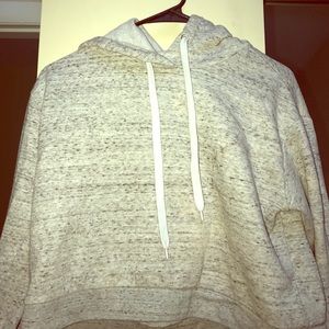 Cropped grey hoodie