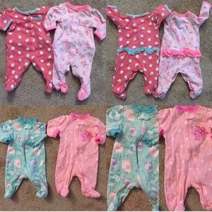 💕 Newborn Baby Girl Footie Pajamas 💕