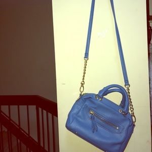 Blue Cross body purse