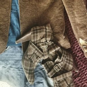 Brown & Black Booties