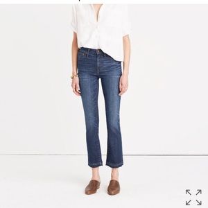 Madewell NWOT Cali Bootcut cropped flares