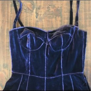 Jill Stuart Purple Velvet Cocktail Dress