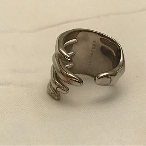 Marc Jacobs Silver Ring with Fist Logo