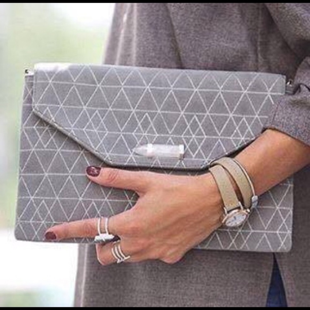 Stella & Dot City Slim Clutch, never used!