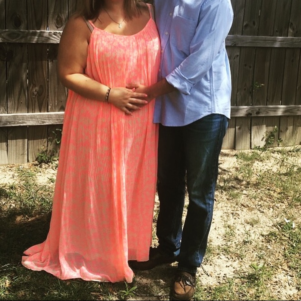 Neon Pink Maxi Dress
