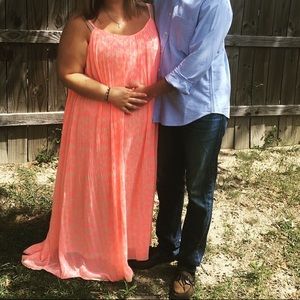 Neon Pink Maxi Dress