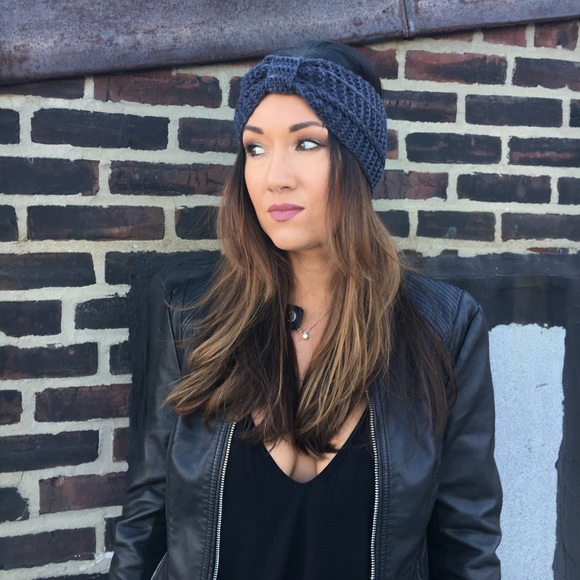 🆕Rylee Crochet Knit Turban Headband Ear Warmer - Picture 2 of 5