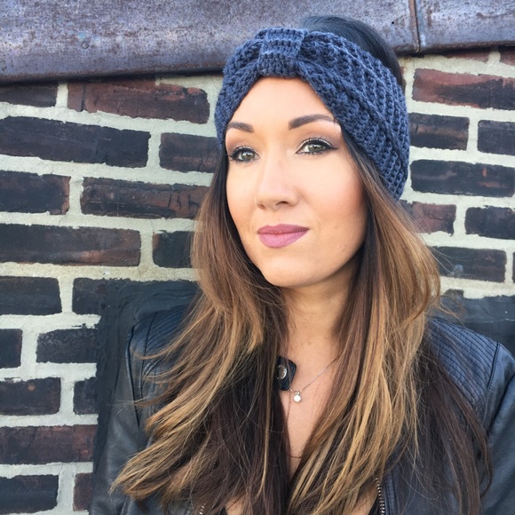 🆕Rylee Crochet Knit Turban Headband Ear Warmer - Picture 3 of 5