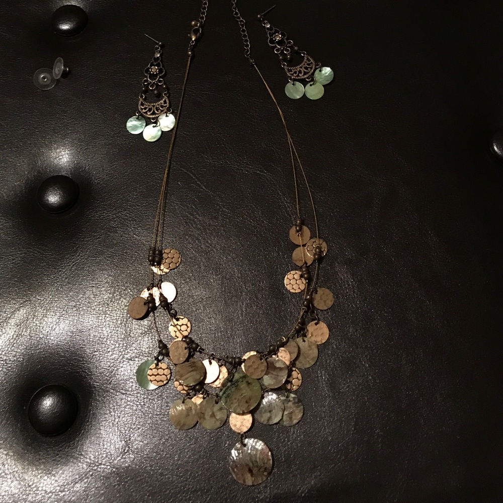 Necklace matching earrings
