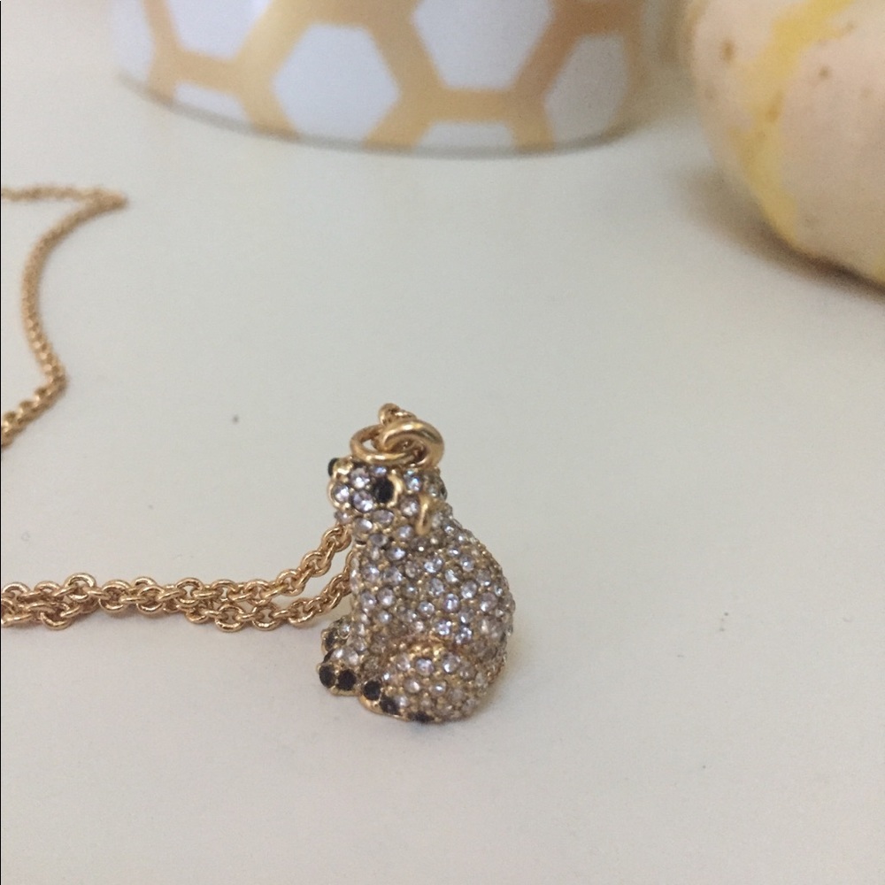 Kate Spade Crystal Polar Bear Pendant Necklace