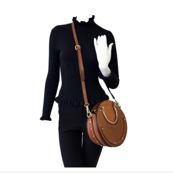 HP✨🆕Harley Brown Melie Bianco Round Crossbody - Picture 7 of 8