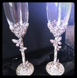 Brand new flutes W Butterflies