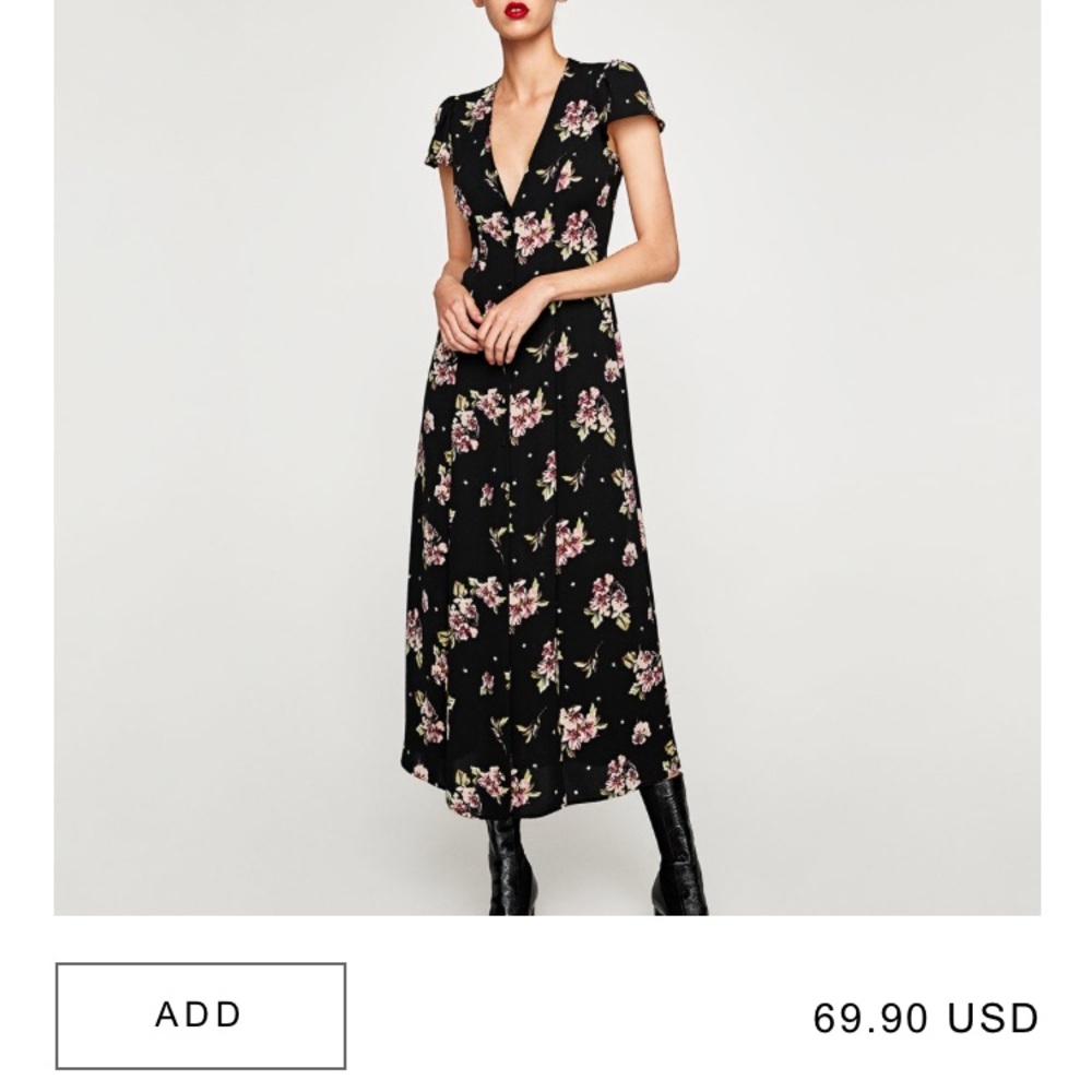 NWOT!!! Zara floral maxi dress