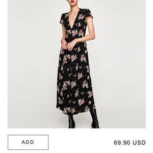 NWOT!!! Zara floral maxi dress